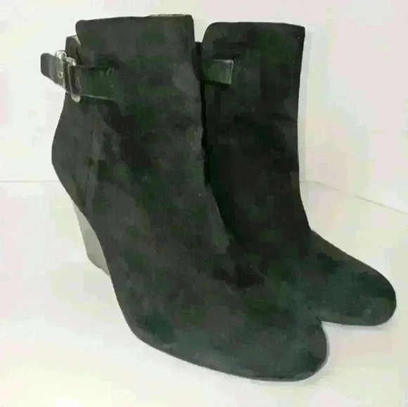 Coach womens wedge booties size 8.5B With Buckle AMBYR - Picture 1 of 7